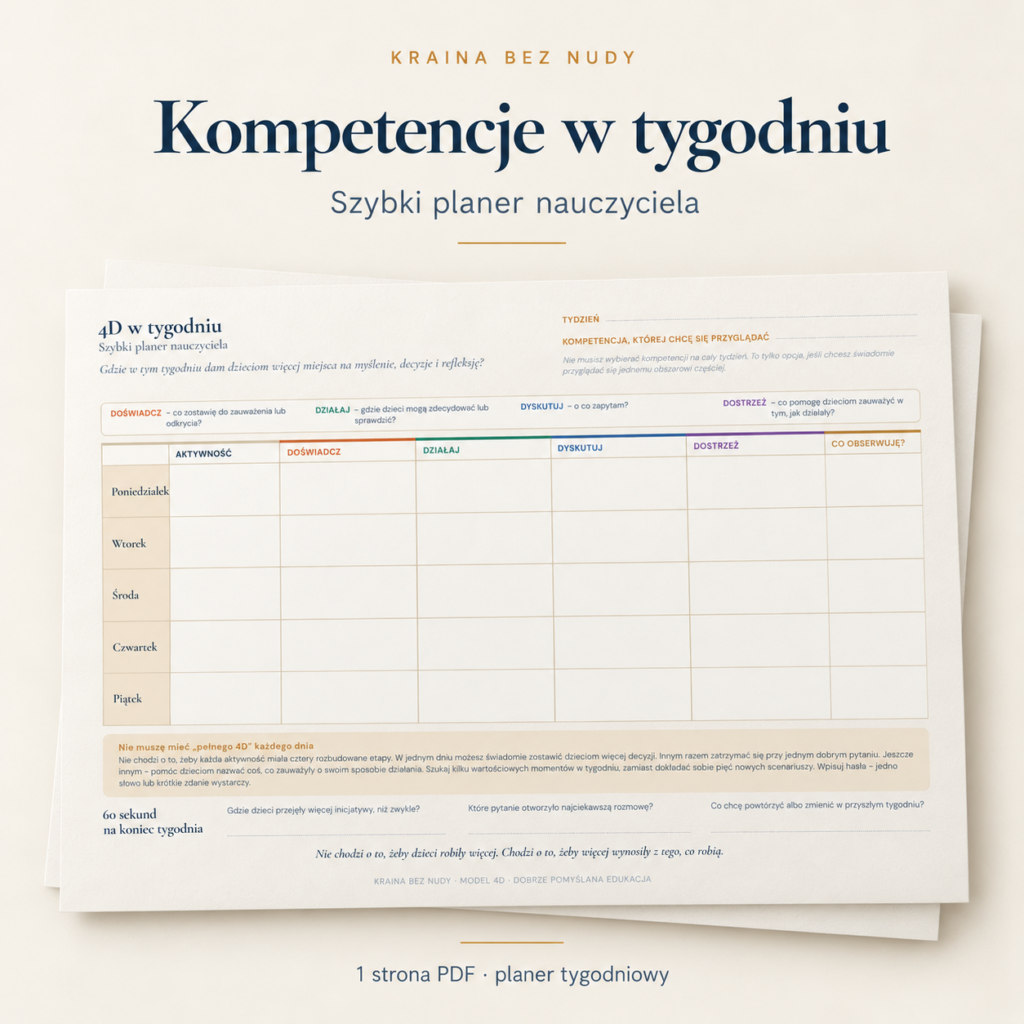 Kompetencje w tygodniu - Znajdź okazje do ich rozwijania w tym, co już robisz